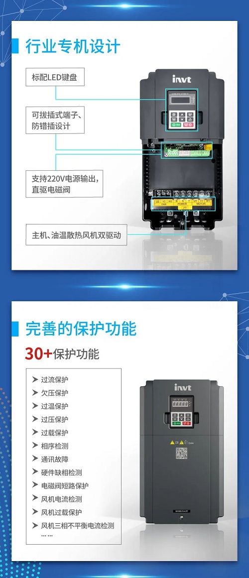 新品來襲！英威騰空壓機專用單變頻一體機重磅推出