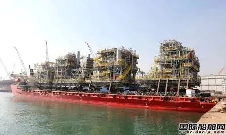 大連中遠海運重工交付FPSO P-71壓縮機模塊